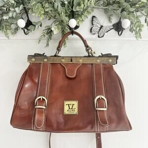 Tuscany Leather MONALISA DOCTOR GLADSTONE LEATHER BAG TS